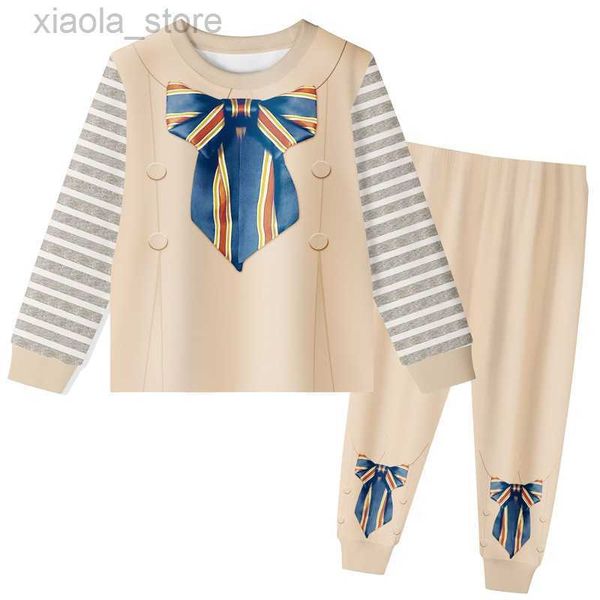 

pajamas 2023 new horrible movie megan cosplay costume kids m3gan clothes baby boys pyjamas toddler girls pajama set children sleepwear, Blue;red