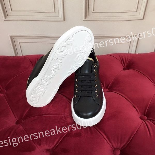 

2023 luxury casual shoes vintage shoes leather lace-up sports men's shoes fashion small white shoes women, Black