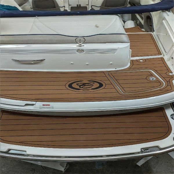 

2002 cobalt 246 swim platform cockpit pad boat eva foam faux teak deck floor mat