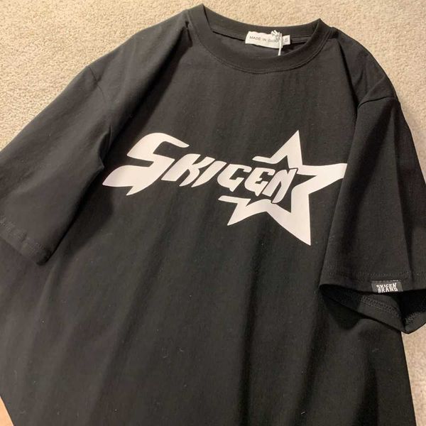 

men's t-shirts design sense pure cotton short sleeved t-shirt for men and women tide couple outfit spring and summer loose all match t, White;black