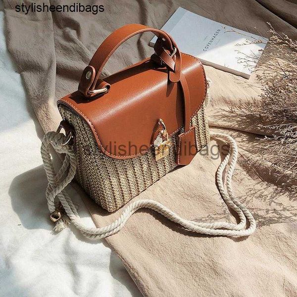 

stylisheendibagsshoulder bags fashion rattan women shoulder bags designer handbags luxury wicker woven crossbody bag summer beach straw bag