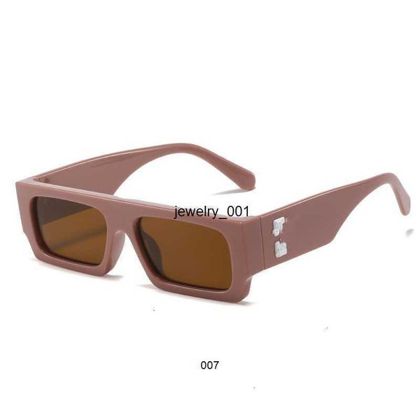 

off sunglasses 2023 new style small box sunglasses fashion off square glasses bright yellow sunglasses female q911, Black