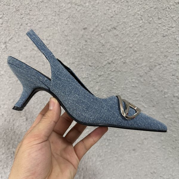 

sandals suojialun spring brand women sandal fashion buckle pointed toe shallow slip on mules ladies elegant dress slingback sho 230426, Black