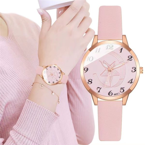 

lady quartz watch casual watches blue black mens and womens watches couples milano belt pentagram digital fashion personality alloy wholesal, Slivery;brown