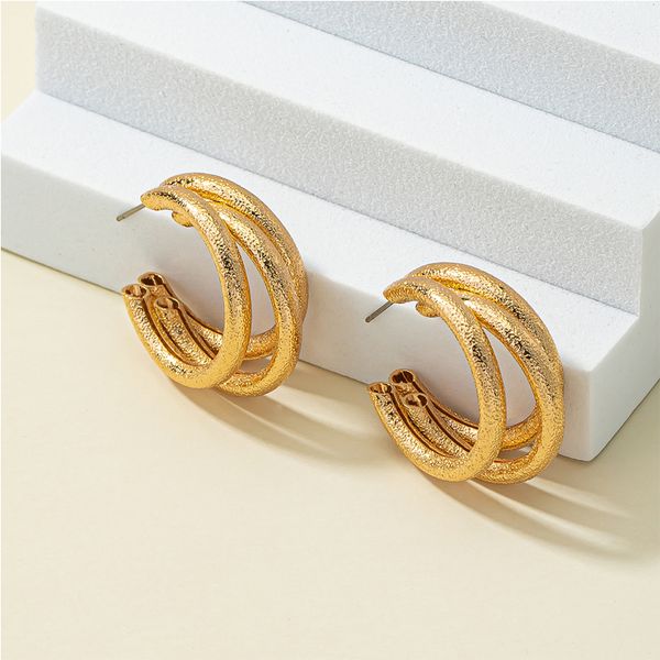 

new earrings female niche design geometric camellia style variety, Silver