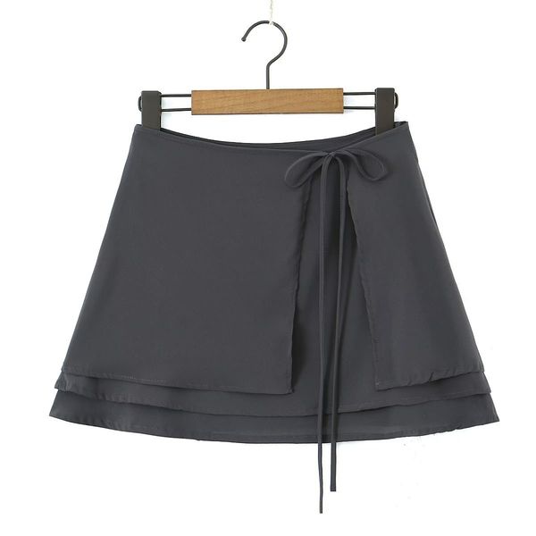 

skirts 11 spring summer women female brand chiffon skirt 230426, Black