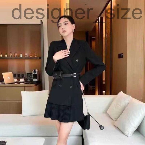 

skirts&skorts designerhigh version womens trench coats dre two-iece d designer jacket women windbreaker with belt waist bag long cardigan co