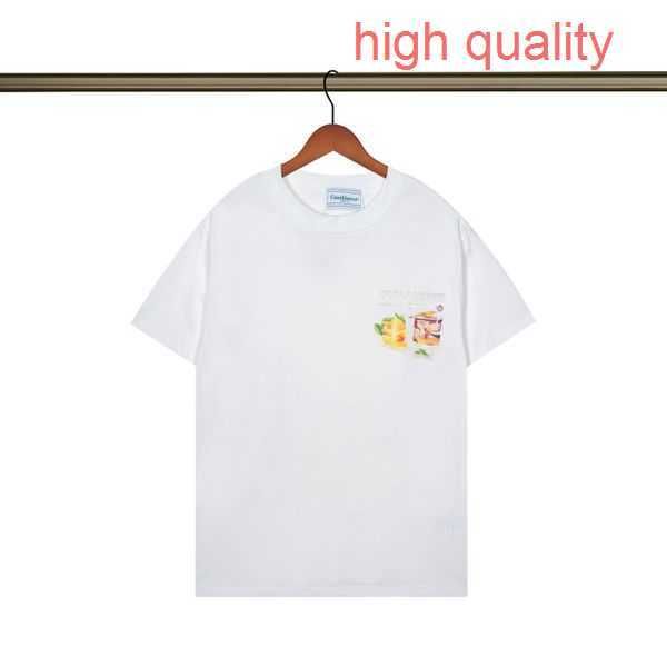 

designer casablanca t shirt fashion men casual t-shirts man clothing street tennis club shorts sleeve clothes s luxury us size 10 bgoj, White;black