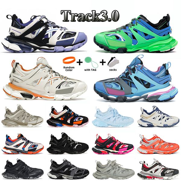 

Designer Triple S Track 3.0 Casual Shoes Sneakers Black White Green Transparent Nitrogen Crystal Outsole 17FW Running Shoes Mens Womens Outdoors Trainers EUR 35-45, Grey