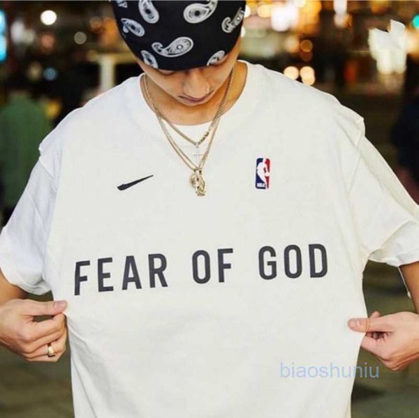 

man brand fog essentail fears of god tshirts mens tracksuit designer tees men women fashion branded casual large short sleeve, White;black