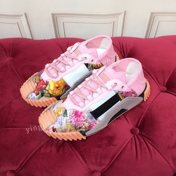 

new designer causal shoes fashion women leather lace up platform sole sneakers white black women velvet sued2023