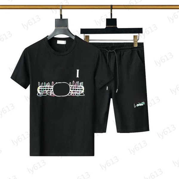 

black mens t-shirts clothes sets designer summer classic fashion casual digital brand print design round neck cotton short sleeved sports tw, Gray
