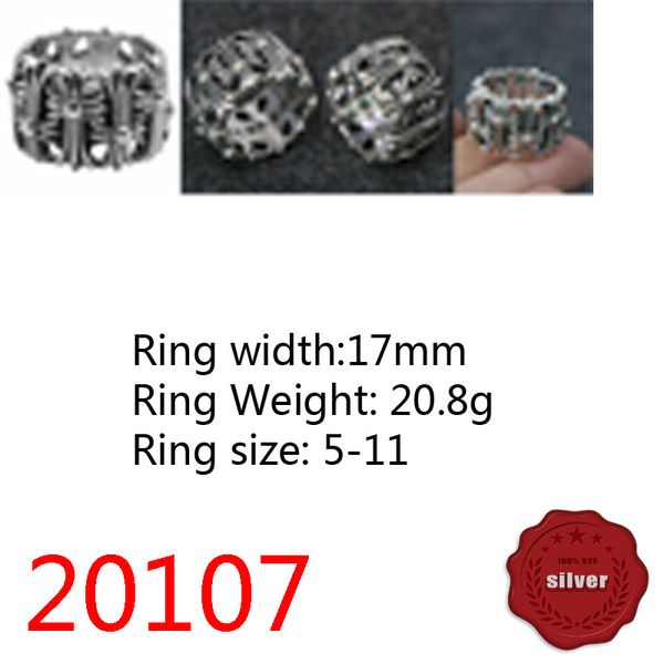 

20107 fashion ring s925 sterling silver cross tombstone letter handsome personality simple couple european and american finger decoration