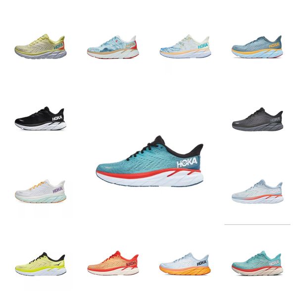 

hoka one bondi 8 running shoes athletic local boots clifton 8 white training sneakers accepted lifestyle shock absorption highway designer w