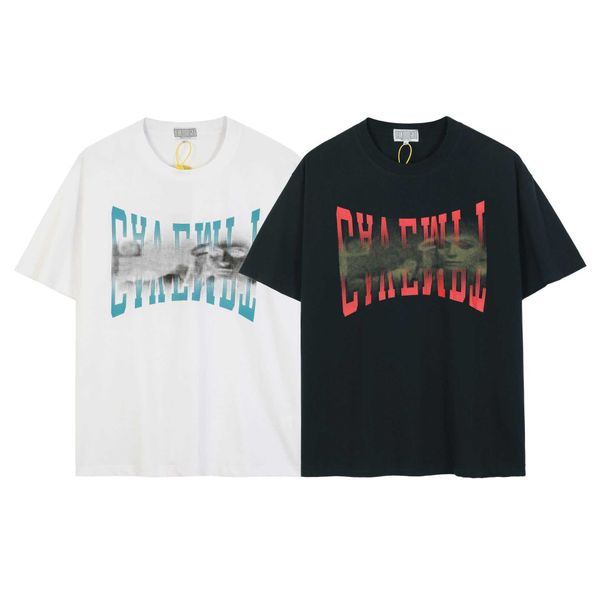 

men's t-shirts cavempt tshirt men women 11 abstract gradient women's face printed tshirt cavempt j230427, White;black