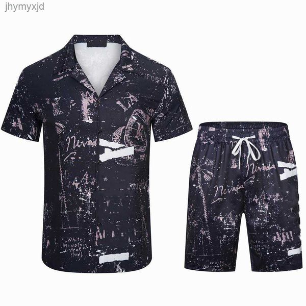 

luxury designer men's t-shirts men's fashion t-shirt hawaii floral leisure silk shirt men slim short sleeve formal asia size -3xl, White;black