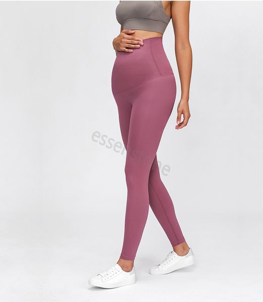 

23lul yoga high elastic pants for pregnant women fashion yoga pants leggings high waist thin summer outdoor fitness ankle-length and mid cal, Black