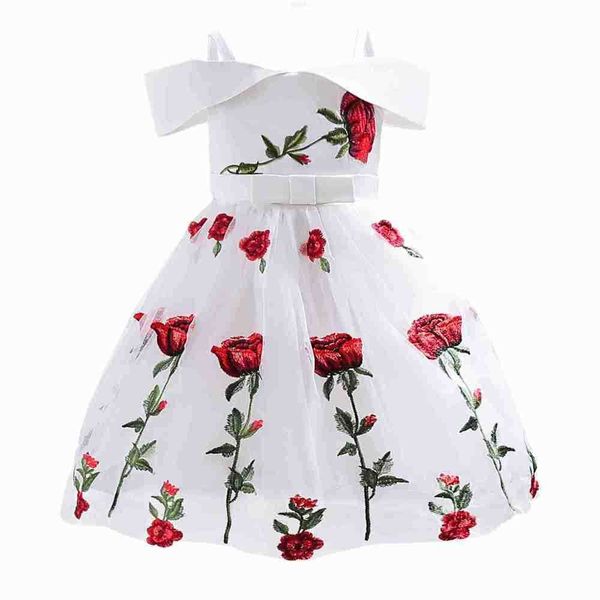 

clothing sets 1-10y baby girls dresses children summer clothes kids dress, White