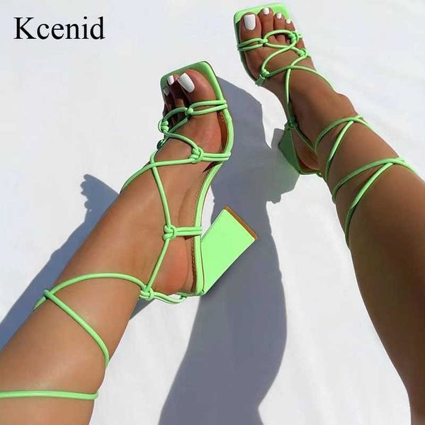 

sandals kcenid 2022 new crossstrap women sandals summer fashion high heels gladiator sandals shoes narrow band party dress pumps j230428, Black