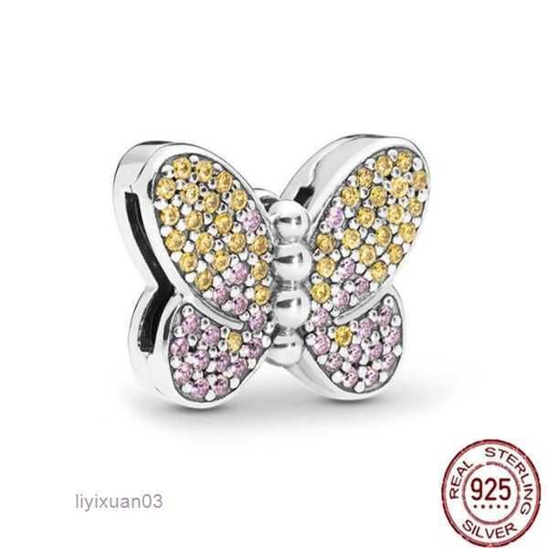 

w popular 925 sterling silver for pandora charm beads bracelet necklace diy ladies fashion classic luxury jewelry accessories with giftsrftd, Black