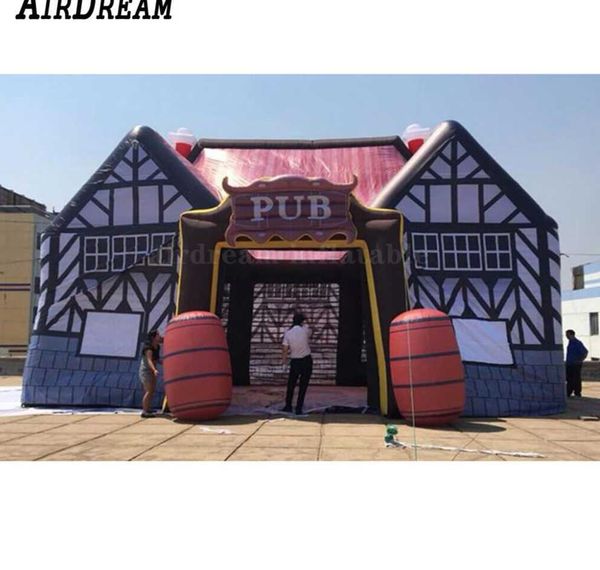 

8x5m portable outdoor 6x4m 8x5m inflatable irish pub bar tent for party event