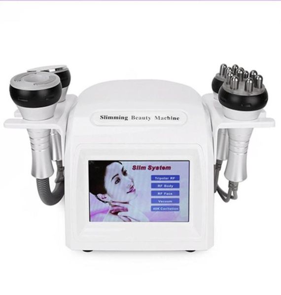 

5in1 ultrasonic liposuction 40k cavitation vacuum multipolar bipolor rf laser slimming radio frequency skin body salon machine5960424