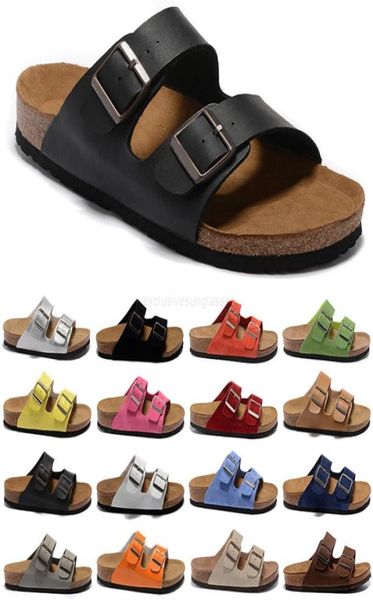 

birk shoes sandals arizona gizeh sell summer men women flats cork slippers casual shoes print mixed colors size 34465187546, Black