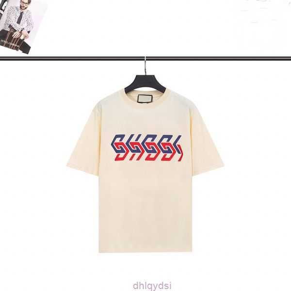 

shirts 23ss designer stylist men t fashion rainbow letter print t-shirts mens women short sleeved hip-hop streetwear cotton tee shirt euro s, White;black