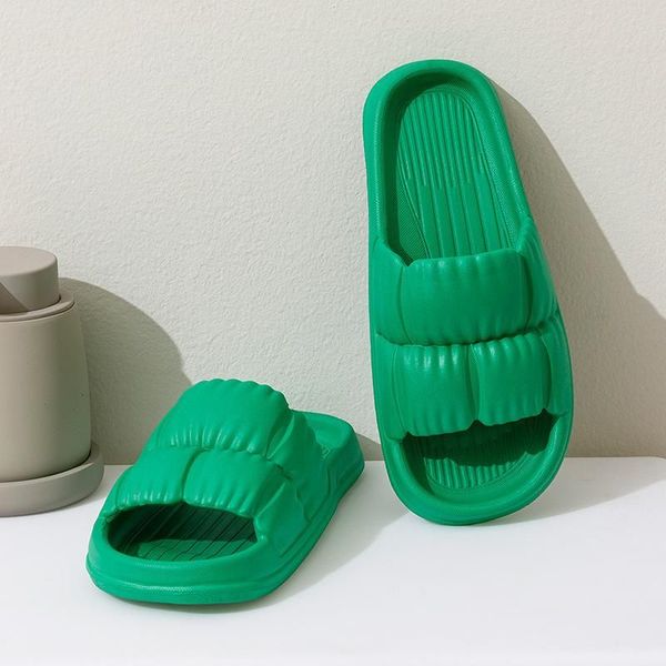 

women super light cloud slippers sandals summer beach soft sole female flip flops eva men ladies home bathroom ant tfm, Black;red