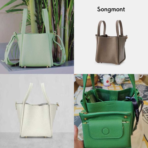 

handbag songmont medium high version vegetable basket bag series women's large capacity portable oblique cross bucket bag688