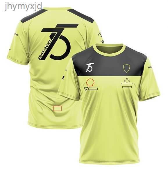 

f1 team 2022 yellow special edition short sleeve sports t-shirt men's fan polo shirt racing clothing 4 tzte, White;black