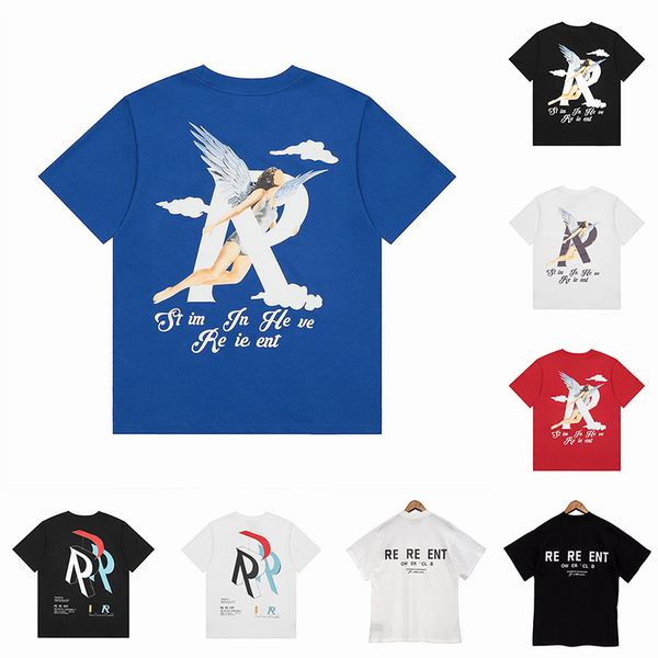 

2023 mens t-shirts loose trend brands cotton man s shirt luxurys clothing street letters graphic printing tees sleeve clothes tshirts summe, White;black