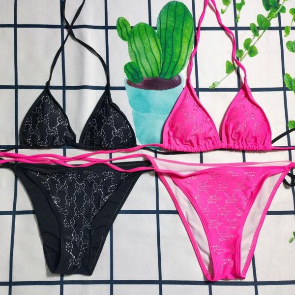 

designer bikini womens swimwear rhinestone luxury bikinis swimsuit, White;black