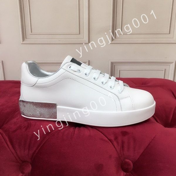 

new shoes men's basketball shoes leather women's travel white shoes fashionable couple sports shoes platform, Black