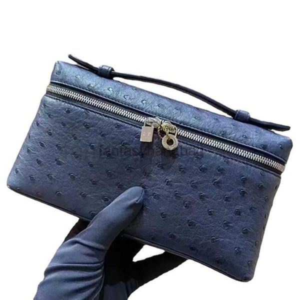 

bag loro piana women's lp lunch box bag makeup bag canvas ostrich stranded handbag backpack l19 yva5