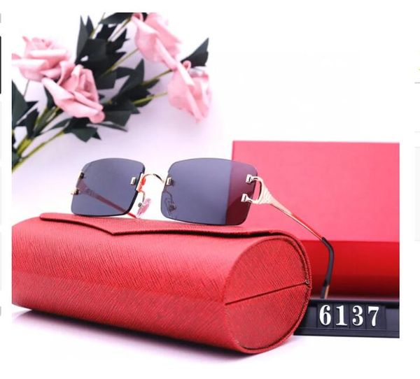 

carti fashion glasses designer sunglasses men women fashion frameless rectangle coating buffalo horn sunglass uv400 mens eyewear eyelgasses, White;black