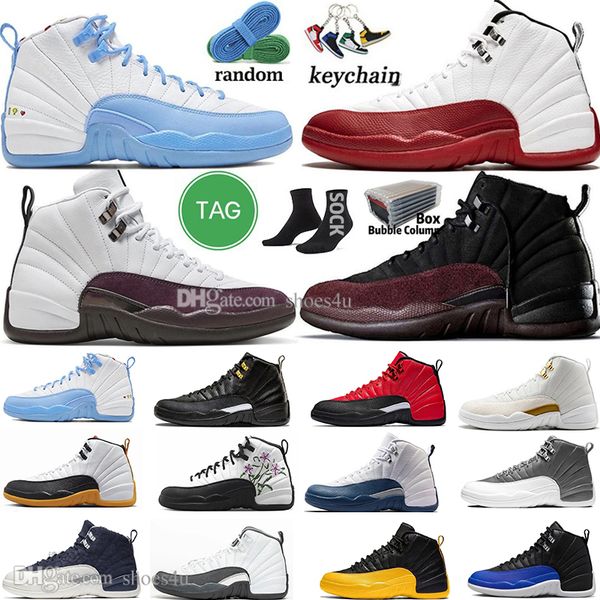 

12 basketball shoes for men women 12s cherry field purple stealth floral playoffs reverse flu game hyper royal black taxi royalty 11 11s men