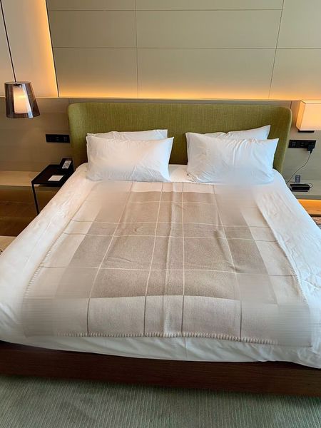 

designer luxury blankets real wool cashmere thicken weight 1.5kg large size 170*135cm signage blanket classic pattern available in 5 colors