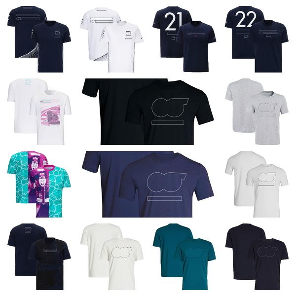 

f1 formula one racing suit f1 2023 team t-shirt summer outdoor leisure quick-drying short-sleeved men's sports t-shirt