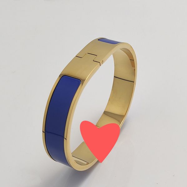 

designer love enamel bracelets bangles jewelry cuff for mens womens luxury 18k yellow gold-plated stainless steel titanium rose silver jewel, Black
