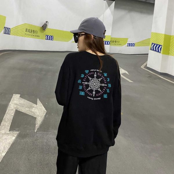 

men's hoodies sweatshirts ch designer clothing luxury hoodie 22s crowe heart cross wool circle print round sweater sale chromes, Black