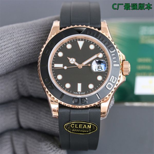 

clean montre de luxe luxury watch 40mm 3235 automatic mechanical movement steel case mens watches wristwatches, Slivery;brown