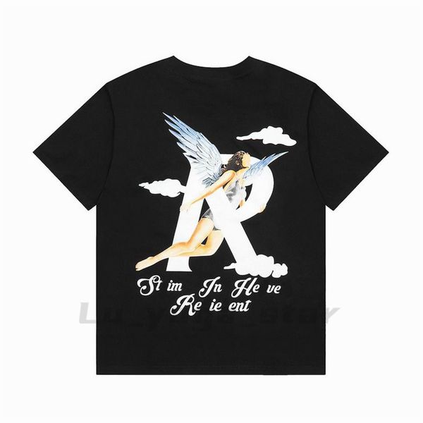 

2023 mens t shirts summer women designers tshirts loose tees fashion brands casual shirt luxurys clothing street teespq87, White;black