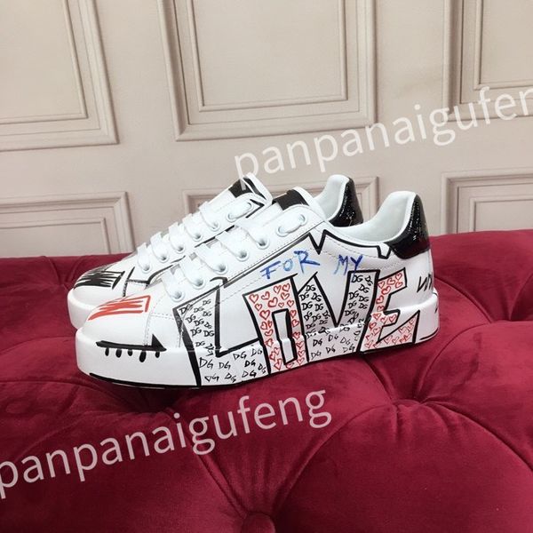 

2023 new luxury designer casual shoes calf leather sneaker fashion lady white flat platform runners trainers for mens shoe sneakers, Black