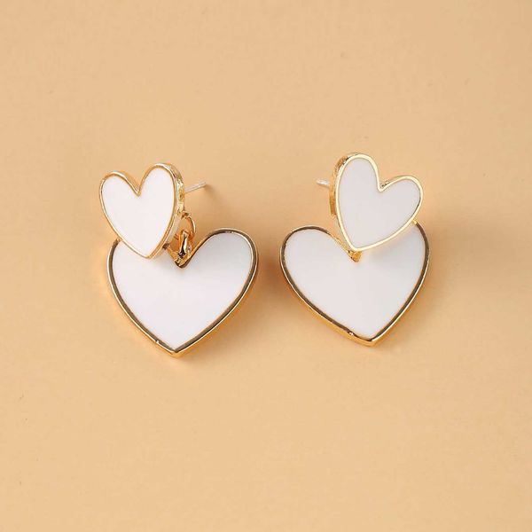 

charm delysia anting hati anting cinta ganda putih raja aa230427, Golden