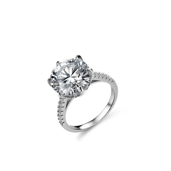 

real moissanita 925 sterling silver rings for women white diamonds wedding fine jewelry, Golden;silver