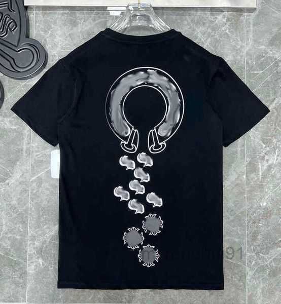 

men's t-shirts ch t shirt chrom heart tshirts fashion brand letter sanskrit cross pattern sweater designers pullover cotton 2 r2bn, White;black