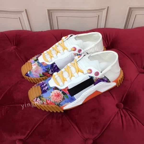 

2023men brand fashion casual shoes leather lace-up sneaker fashion lady flat running trainers letters mens gym sneakers, Black