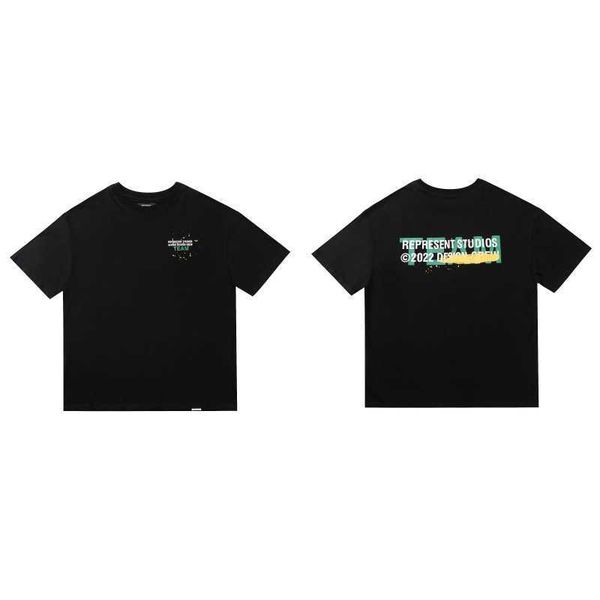 

men's t-shirts represent rep designer fashion black friday limited high street loose oversize american brand couple dress representativ, White;black