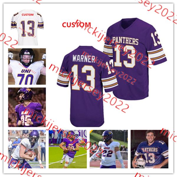 

theo day jersey northern iowa panthers football jersey custom stitched mens youth 6 miguel edwards 80 devell washington amauri pesek-hickson, Black